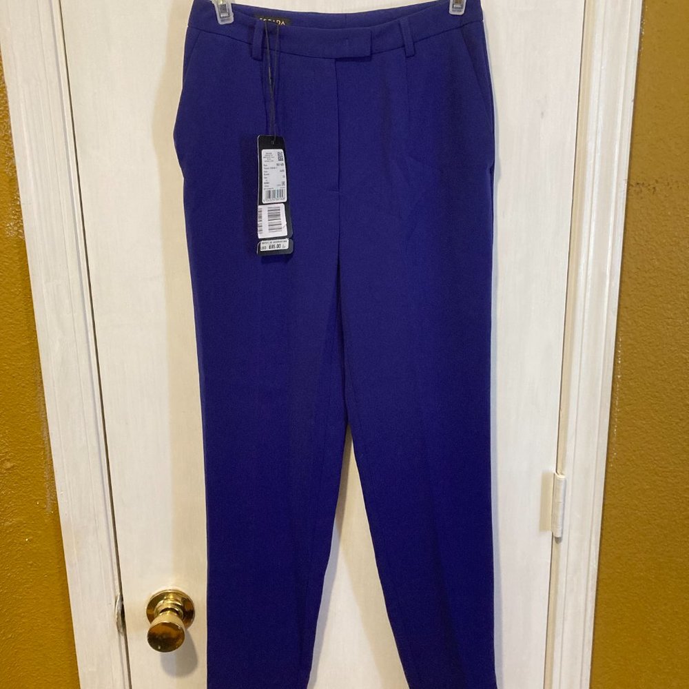 Escada women's size 32 (26x29) BLUEBALL pleated high water dressy trouser pants